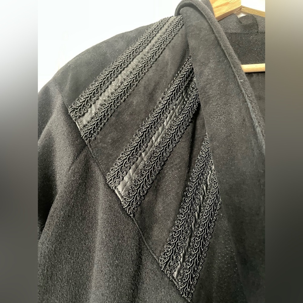 Vintage 50s Superb Wool Overcoat with Shawl Collar - Picture 5 of 12
